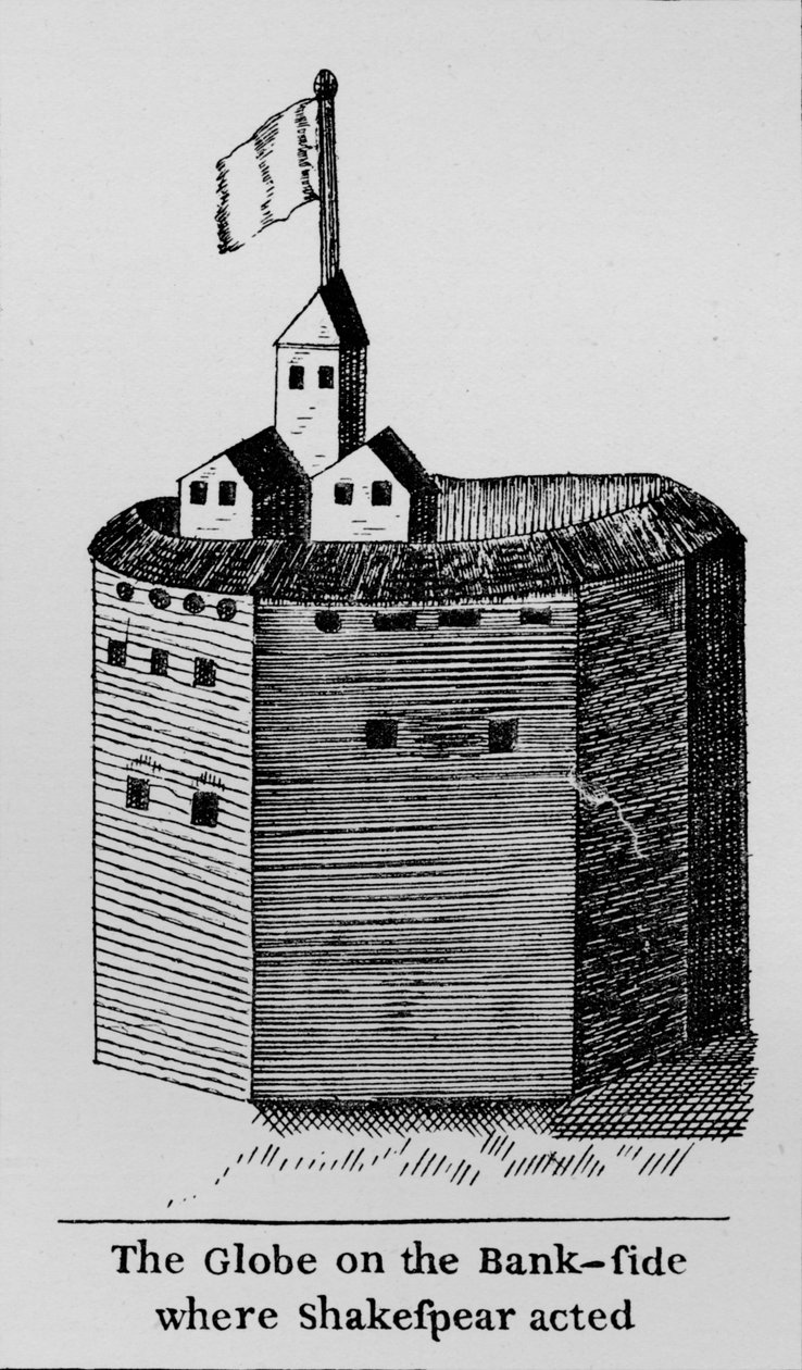 A Globe a bank oldalán, ahol Shakespeare szerepelt, 1600, 1912 alkotó: Unbekannt