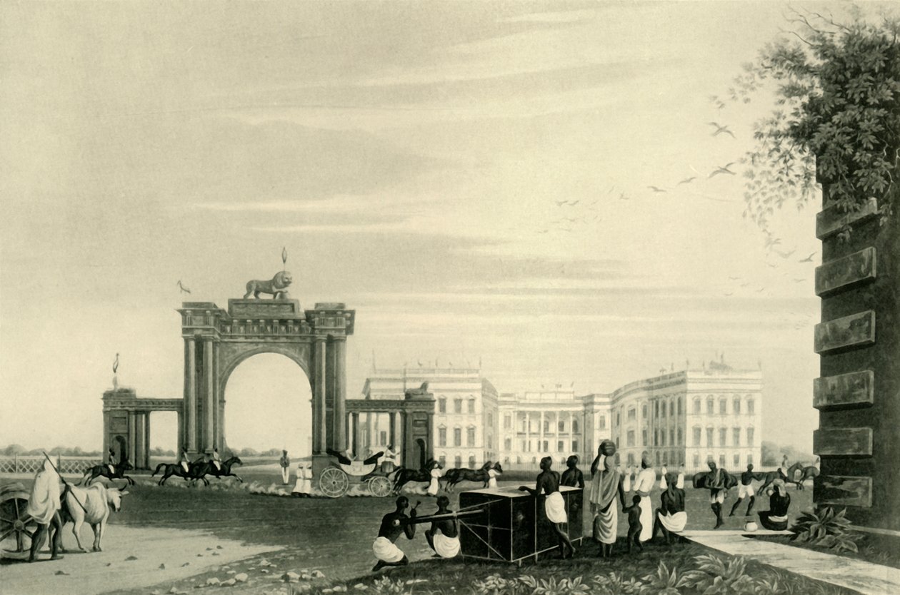 A főkormányzó és a testőrség a kormányházon kívül, 1820, 1925. alkotó: Unbekannt