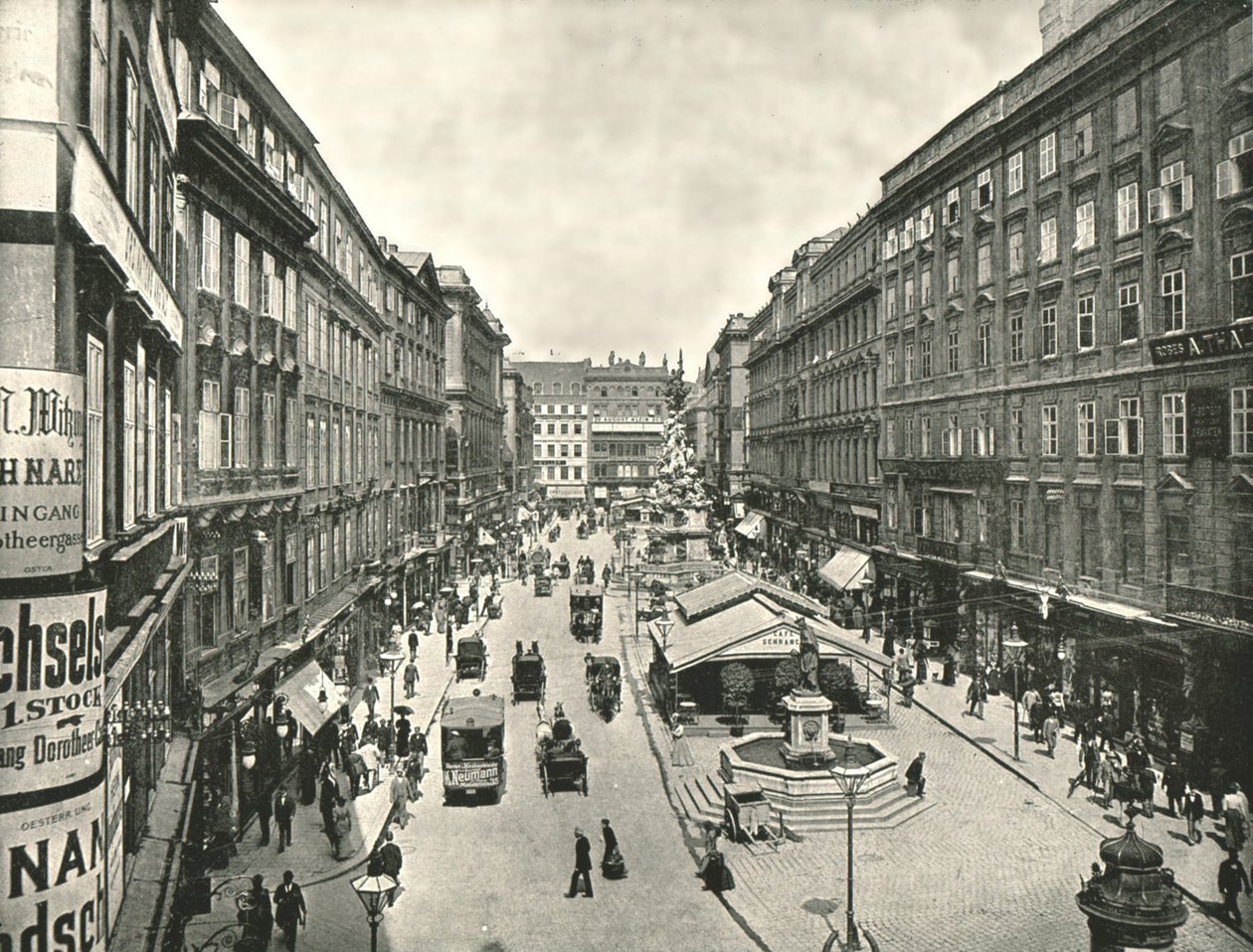 A Graben, Bécs, Ausztria, 1895. alkotó: Unbekannt