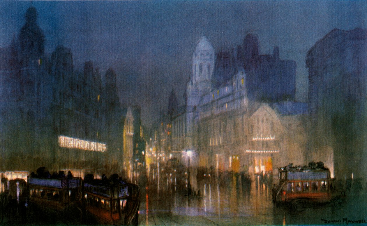 A Grand Canal a Tottenham Court Roadon. c1900-1940 alkotó: Unbekannt