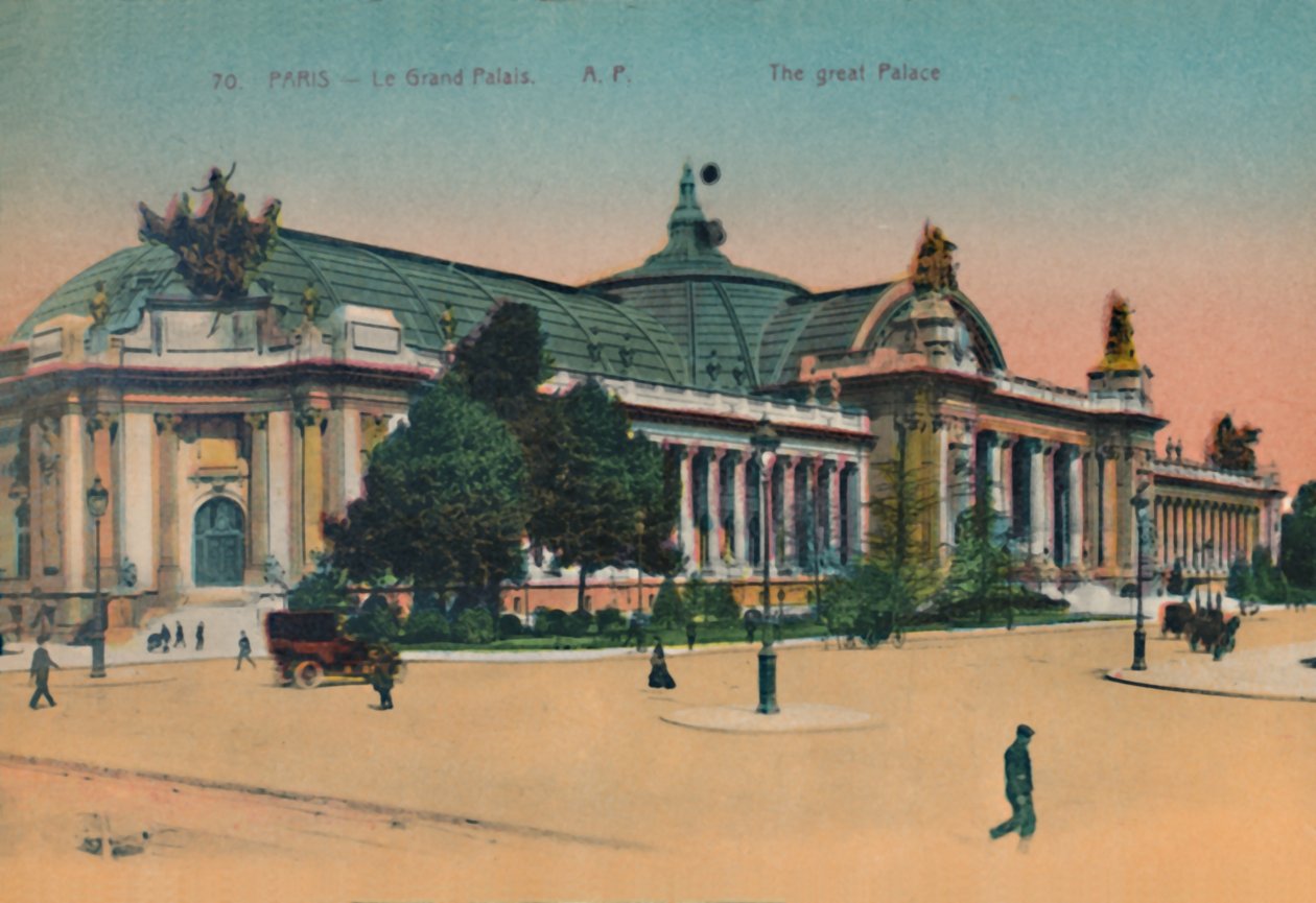 A Grand Palais, Párizs, 1920 alkotó: Unbekannt
