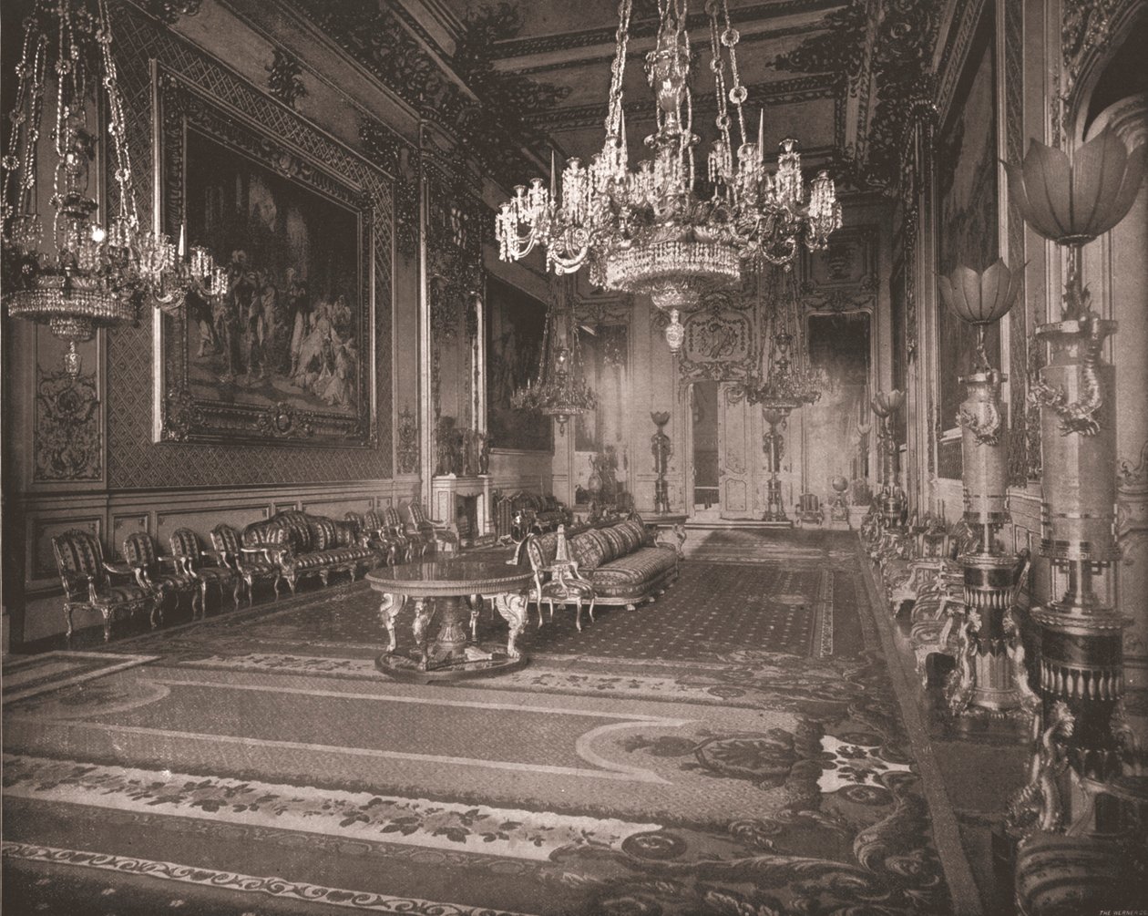 The Grand Reception Room, Windsor Castle, Berkshire, 1894. alkotó: Unbekannt