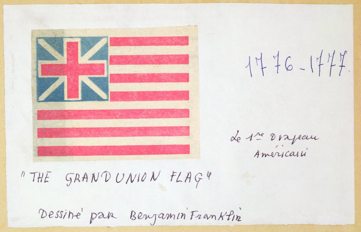 A Grand Union Flag (színes fatömbnyomat) alkotó: Unbekannt