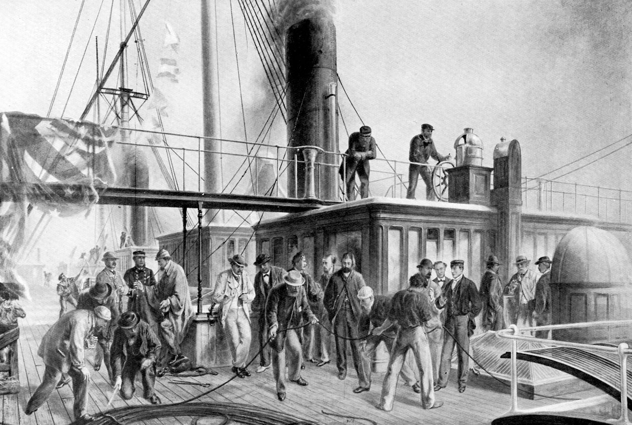A Nagy Kelet visszaszerzi az elveszett atlanti kábelt, 1866, 1920 c alkotó: Unbekannt