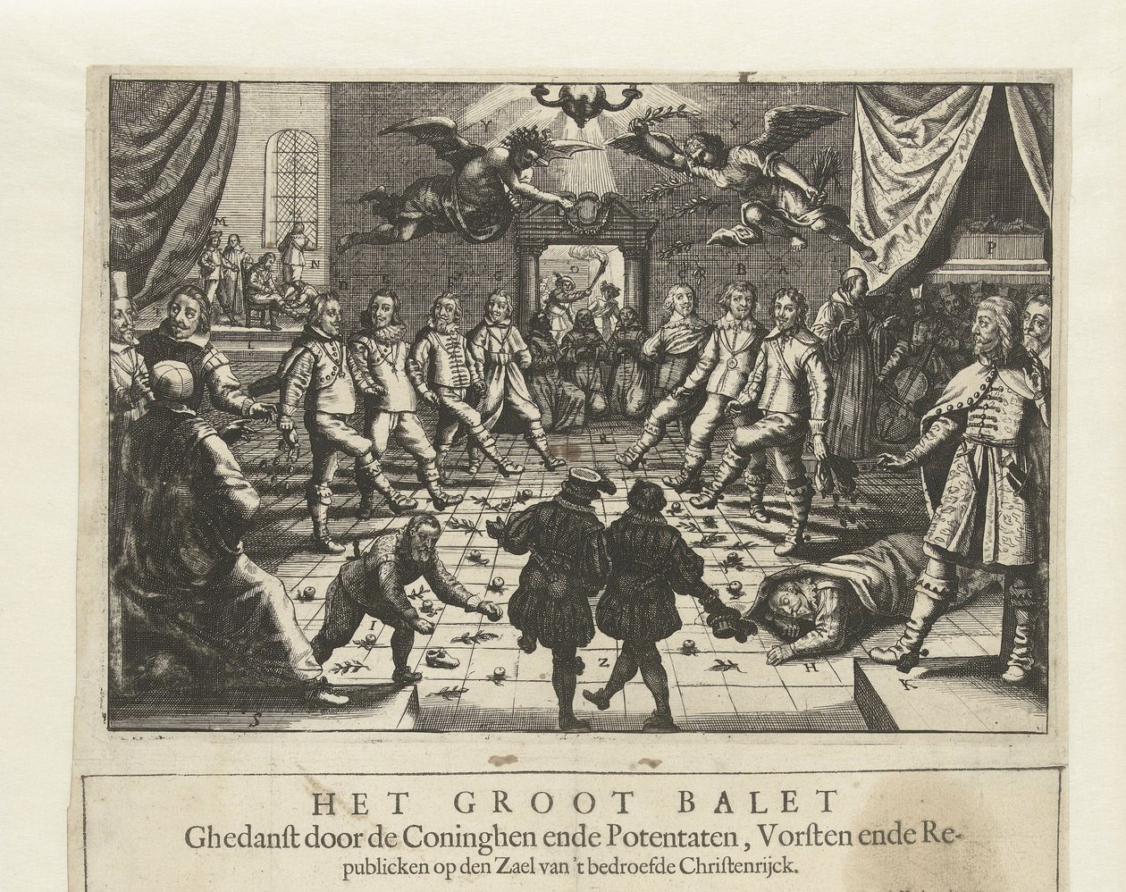 A Nagy Európai Háborús Balett, c. 1643. alkotó: Unbekannt