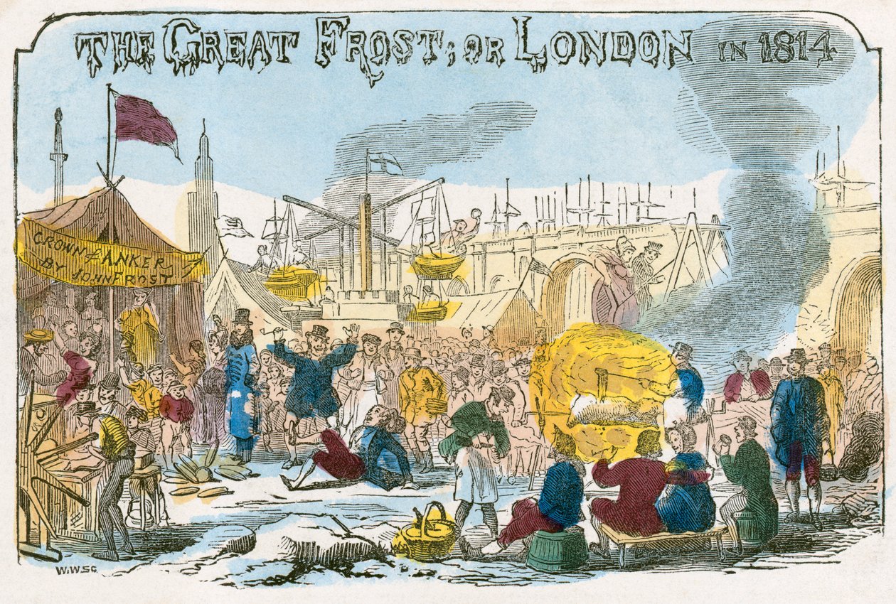 "The Great Frost, avagy London 1814-ben", 1814 alkotó: Unbekannt