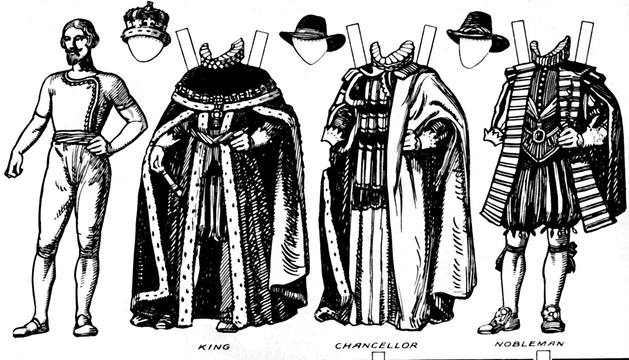 A történelmi jelmezek nagy galériája: James The Firsts Reign-ben viselt ruhák, 1934 alkotó: Unbekannt