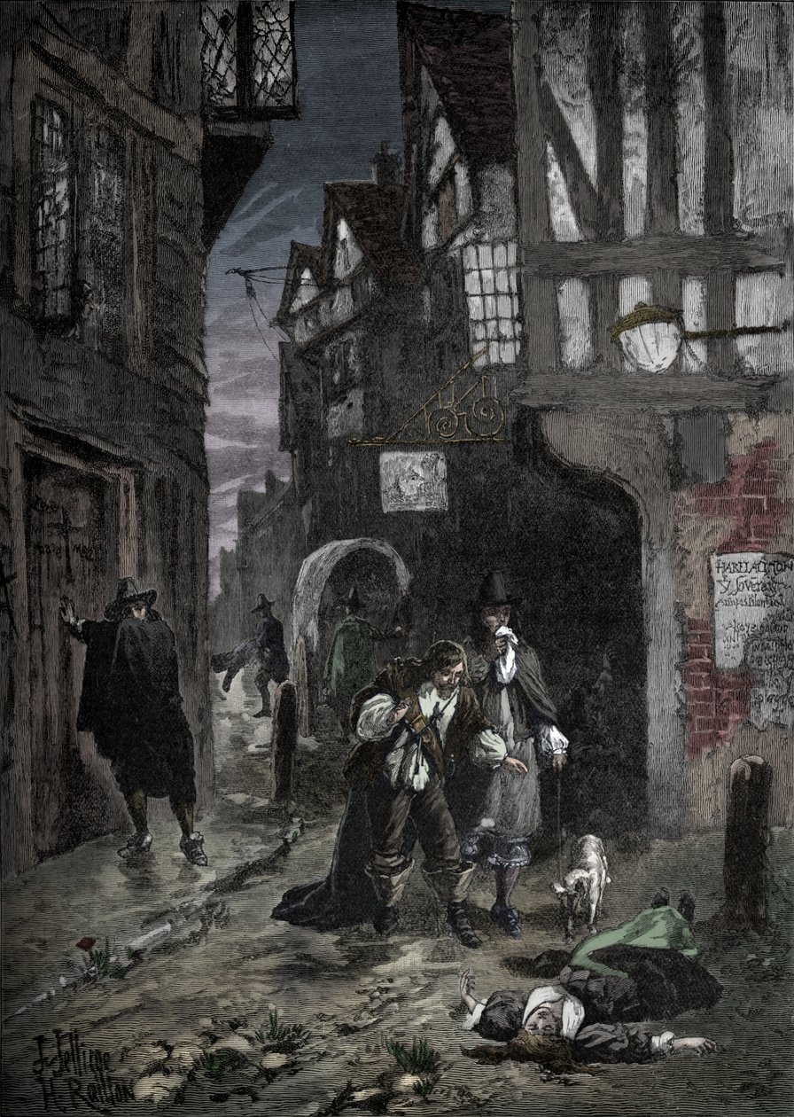A nagy pestis: jelenetek London utcáin, 1665-1666 1905 alkotó: Unbekannt