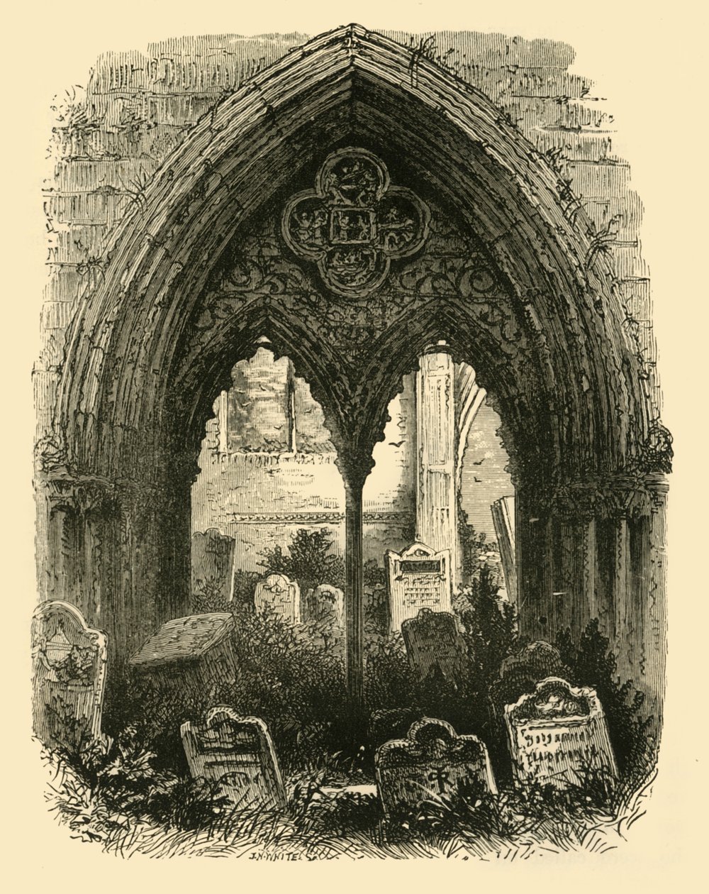 A Nagy Portál, Crowland Abbey, 1898. alkotó: Unbekannt