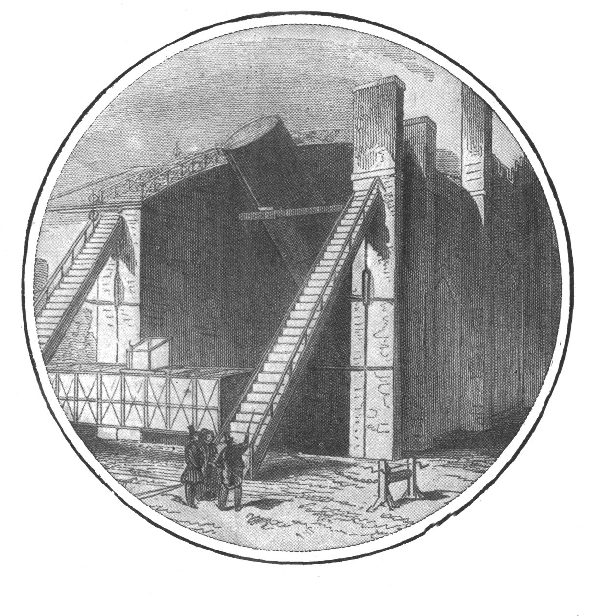 Lord Rosse által épített Nagy Teleszkóp, 1828-1845, 1901. alkotó: Unbekannt