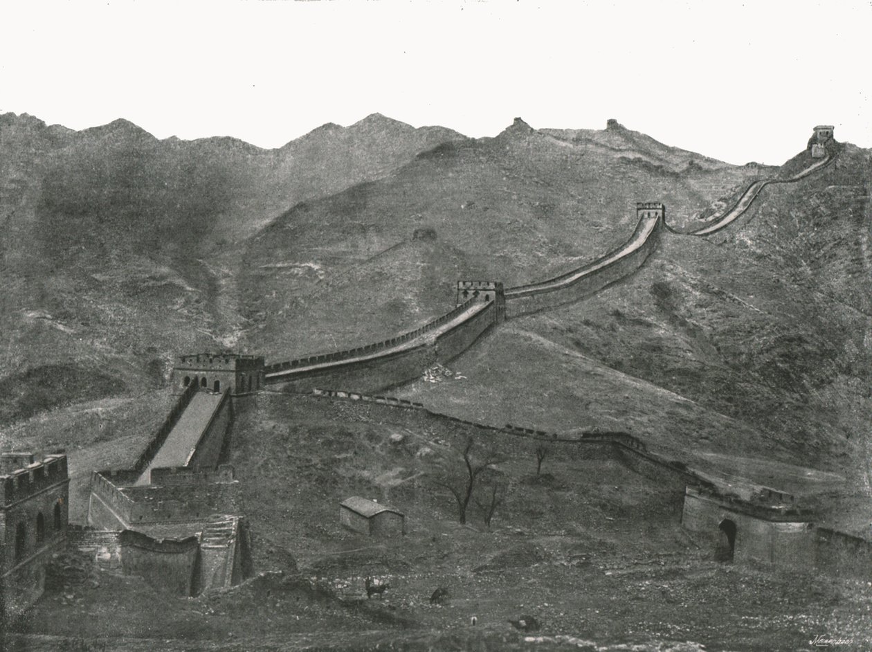 A Nagy Fal, Pekin, Kína, 1895. alkotó: Unbekannt