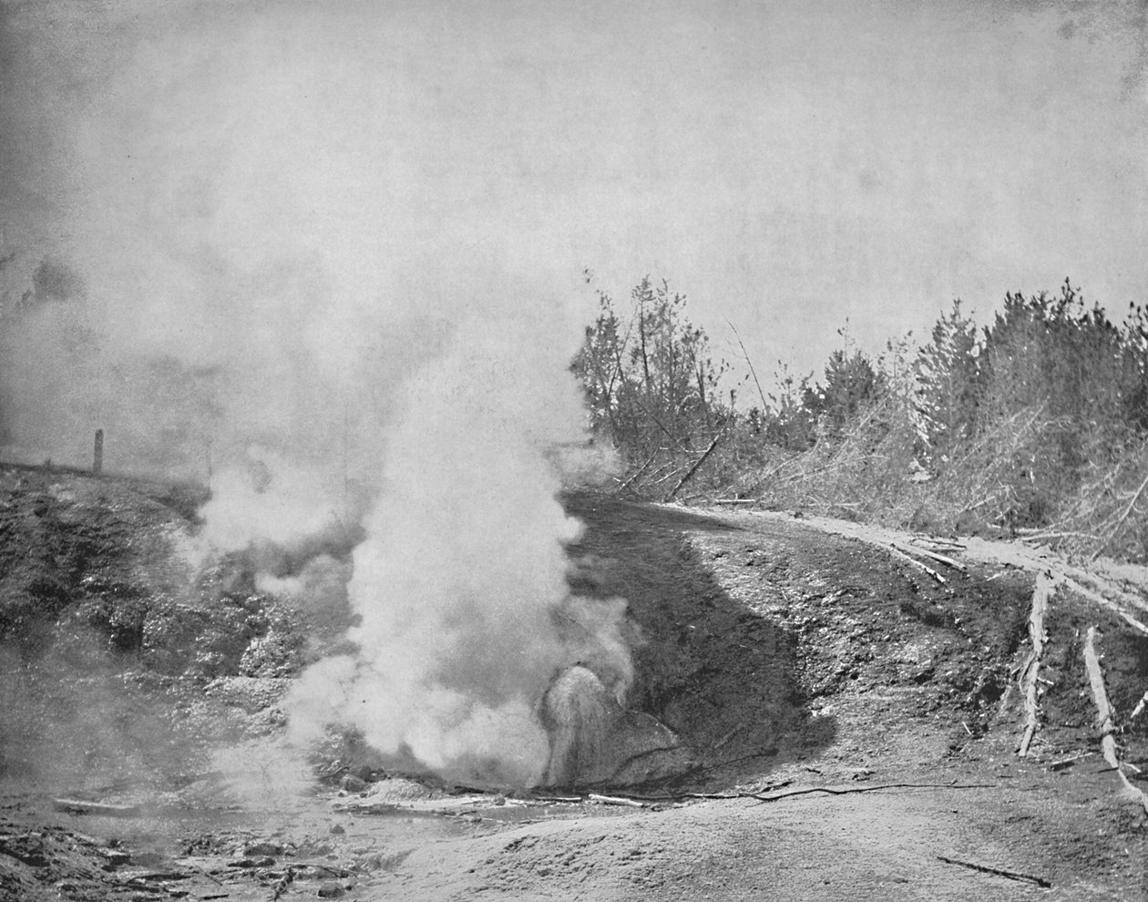 The Growler, Norris Geyser Basin, Yellowstone Park, 1897. alkotó: Unbekannt