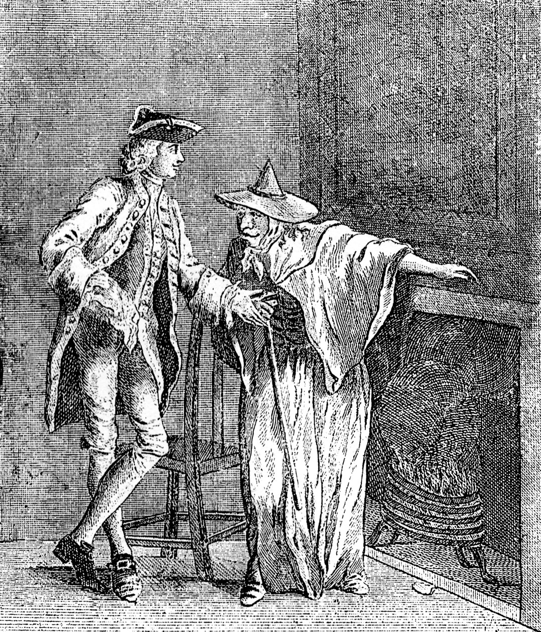 A cigány Nagy-Britannia főfelügyelőjével beszélget, c1753 alkotó: Unbekannt