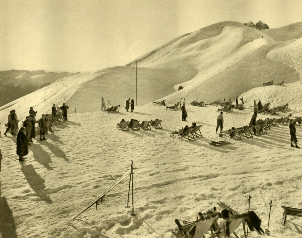 A Hafelekarbahn sífelvonó, Innsbruck, Tirol, Ausztria, 1935. alkotó: Unbekannt