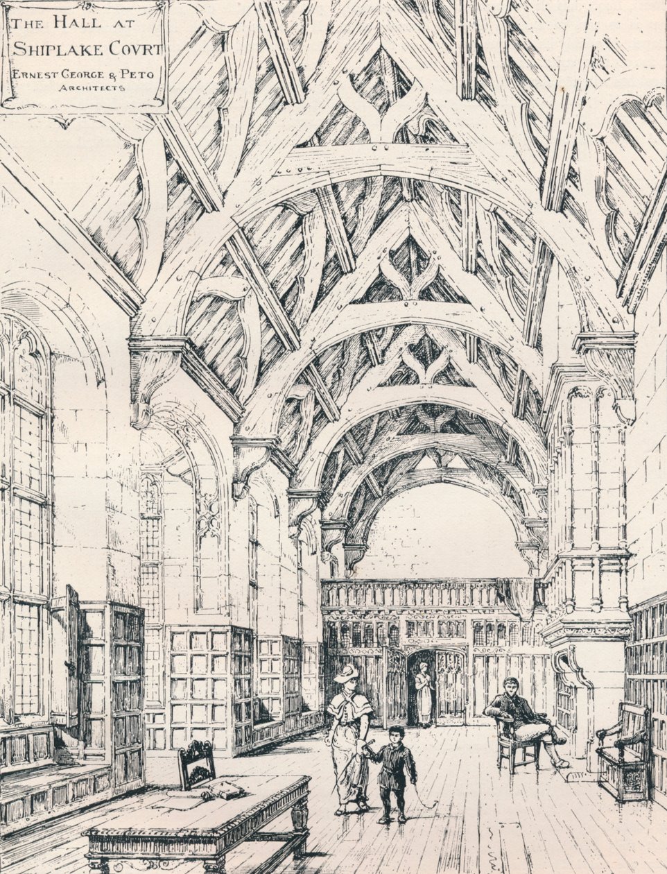 The Hall, Shiplake Court, 1898 alkotó: Unbekannt