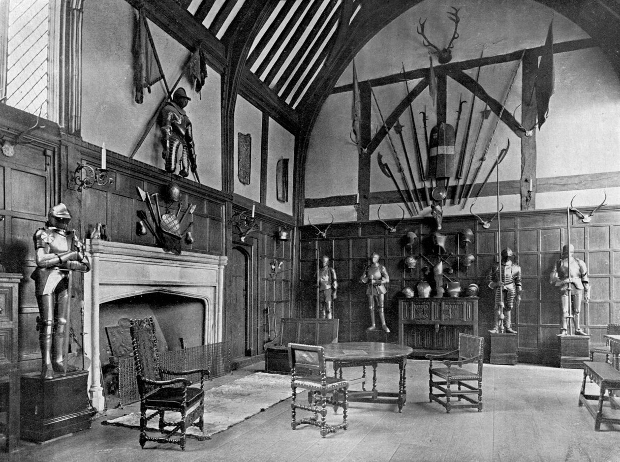 Az Ockwells Manor csarnoka, Berkshire, 1905 alkotó: Unbekannt