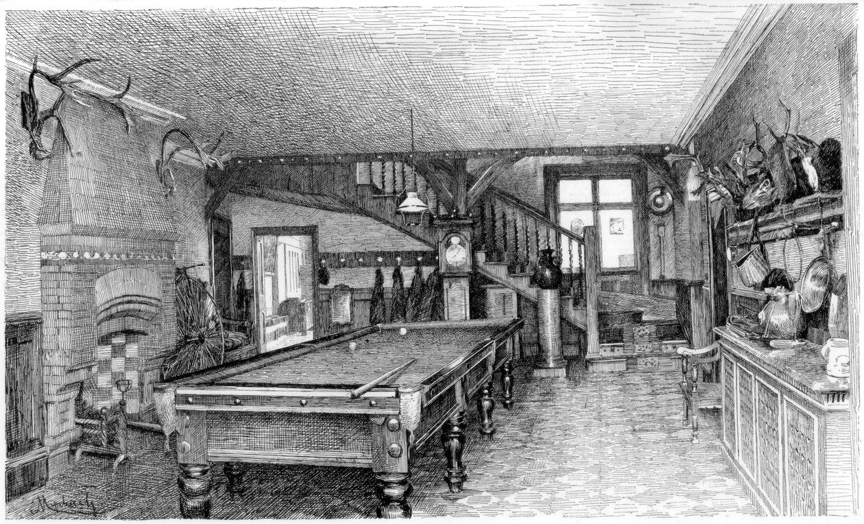 The Hall at Silverbeck, 1880-1882 alkotó: Unbekannt