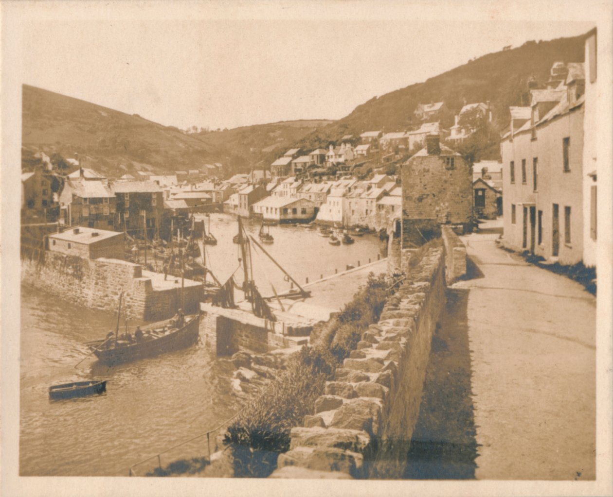 A kikötő bejárata - Polperro, 1927 alkotó: Unbekannt