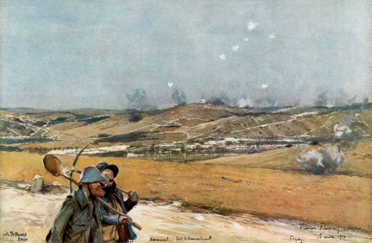 Douaumont dombjai és erődje, Verdun, Franciaország, 1916. március 18., 1926. alkotó: Unbekannt