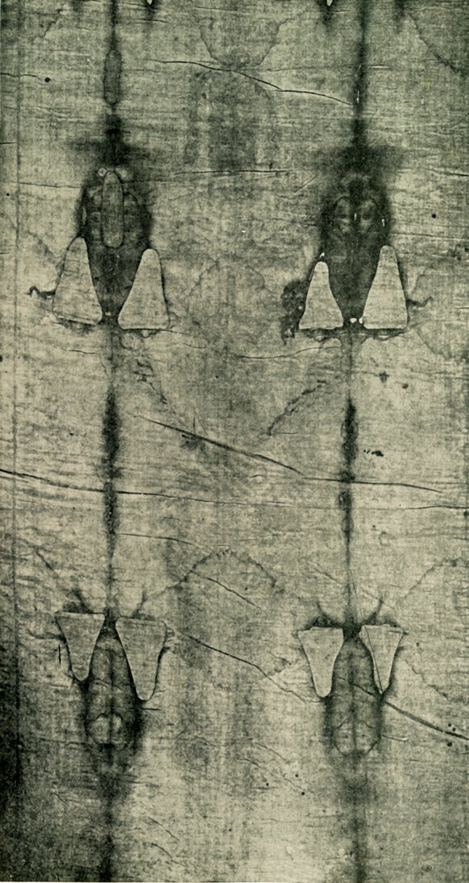A Szent Lepel – A test lenyomata: elölnézet, 1902. alkotó: Unbekannt