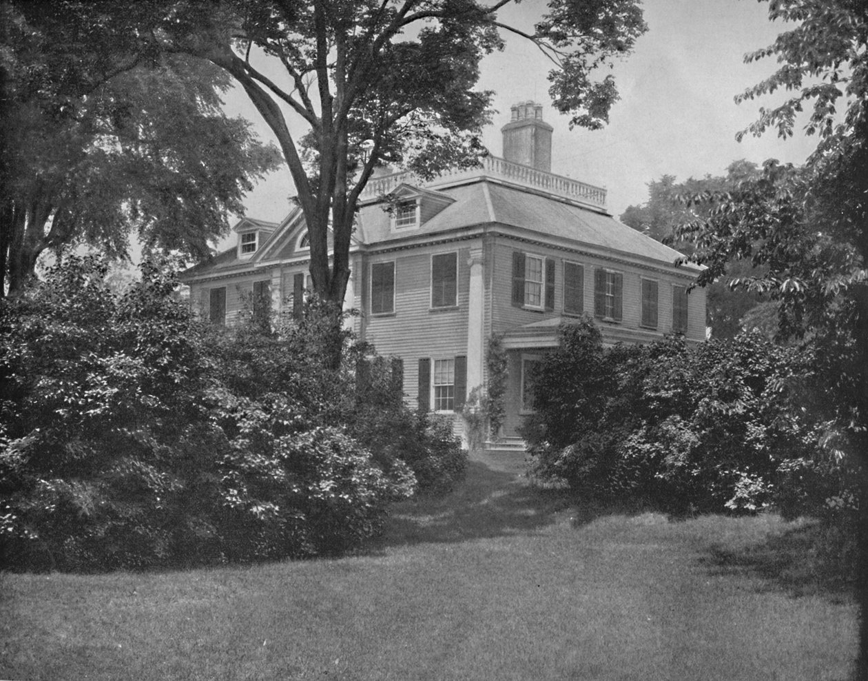 Longfellow költő otthona, Cambridge, Mass., 1897. alkotó: Unbekannt