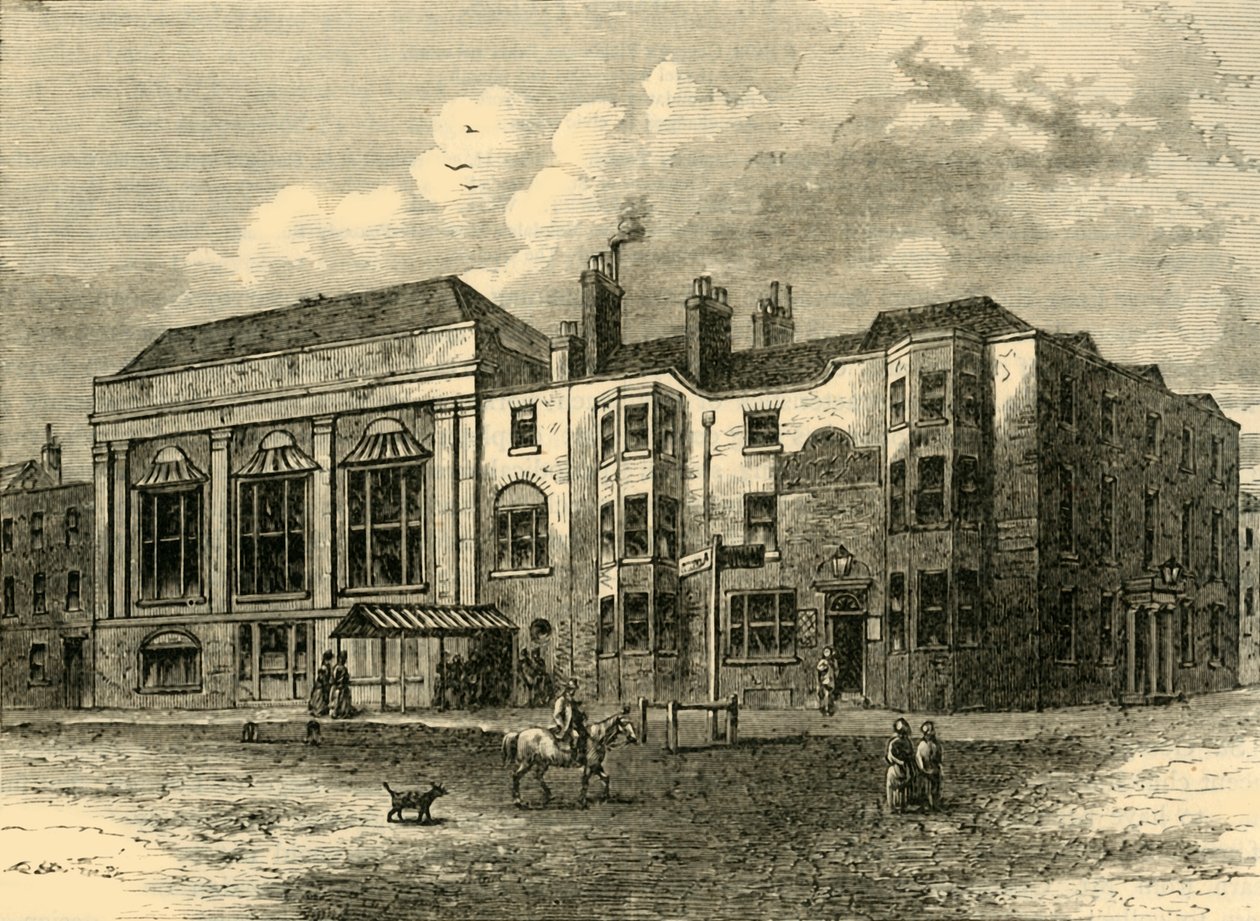 A Horns Tavern, Kennington, 1820-ban, 1878 körül. alkotó: Unbekannt