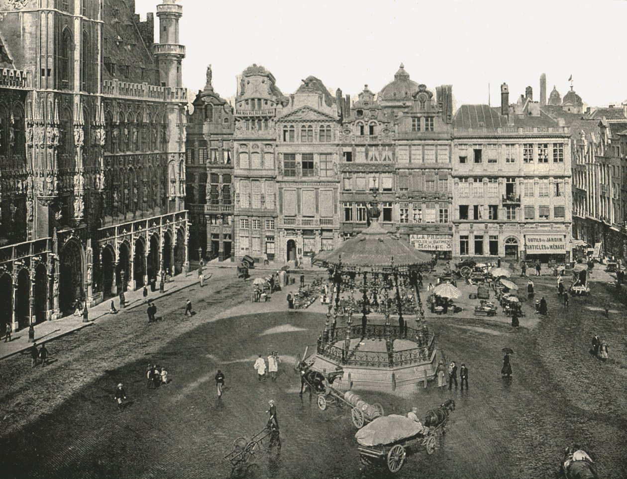 A Hotel de Ville, Brüsszel, Belgium, 1895. alkotó: Unbekannt