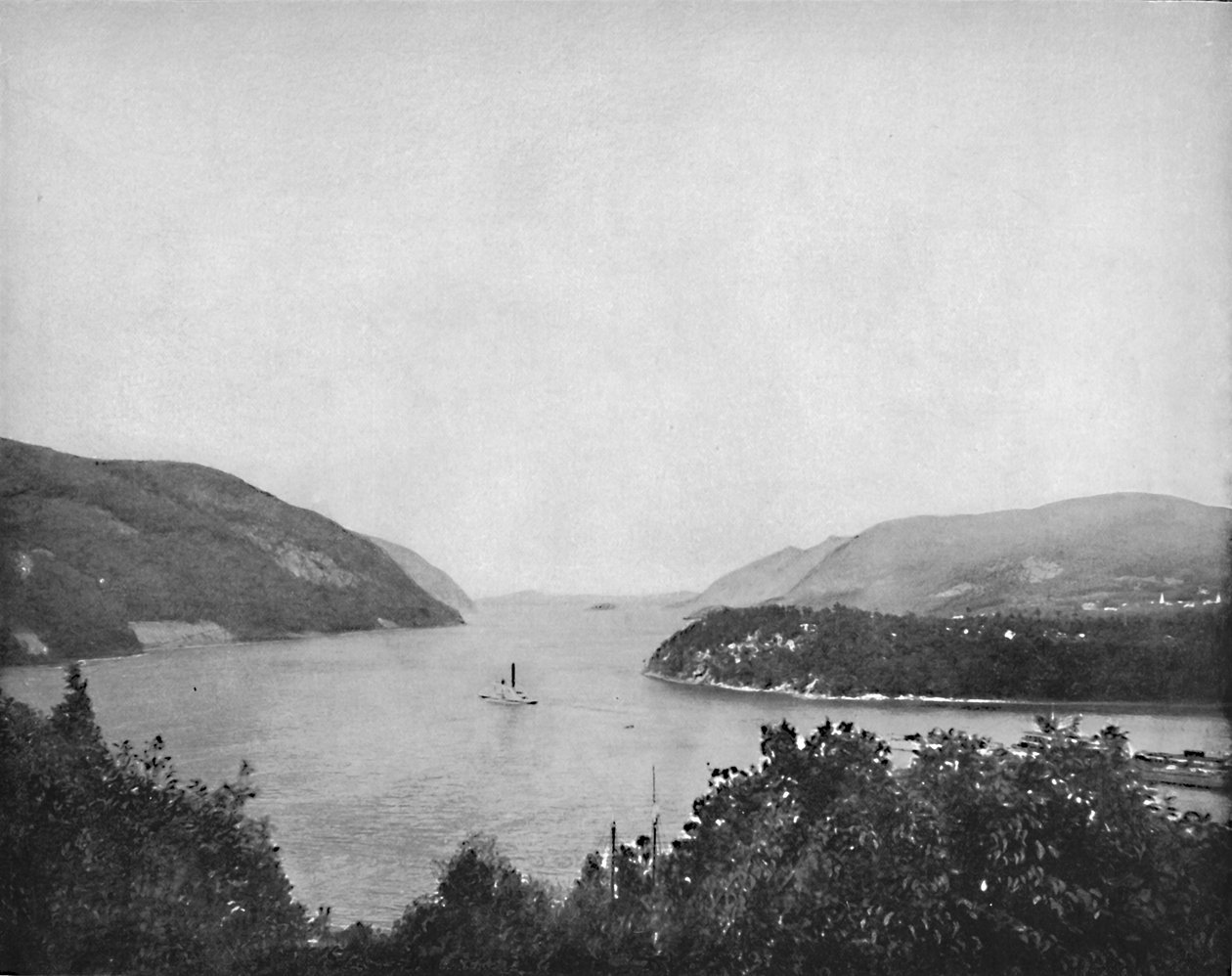 A Hudson folyó West Pointnál, 1897. alkotó: Unbekannt