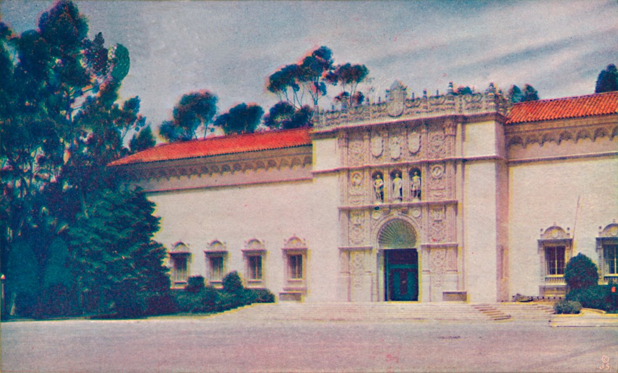 A Képzőművészeti Galéria impozáns kapuja, 1935 alkotó: Unbekannt