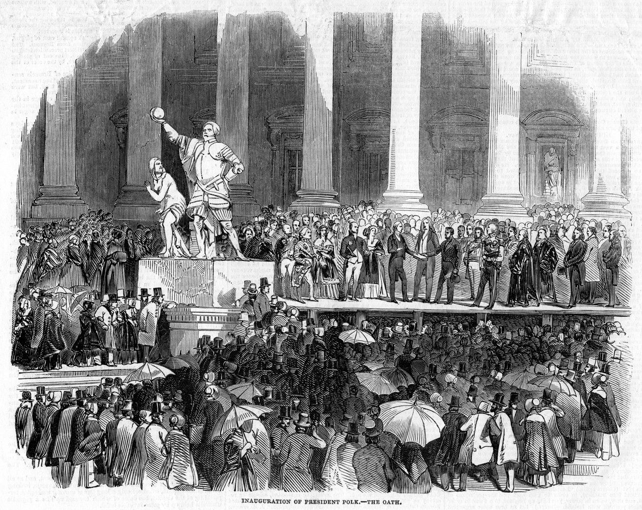 Polk elnök beiktatása, 1845 alkotó: Unbekannt