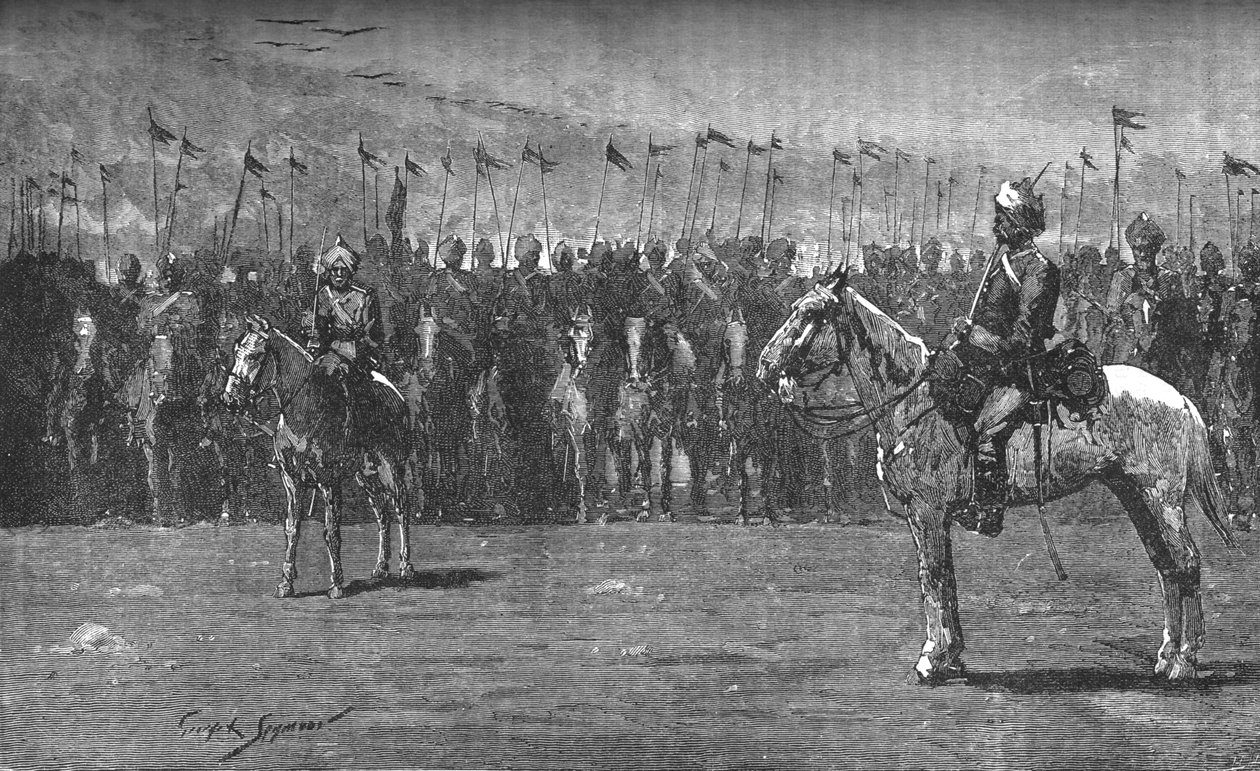 Az indiai kontingens – A tizenharmadik bengáli lándzsa, 1882 alkotó: Unbekannt