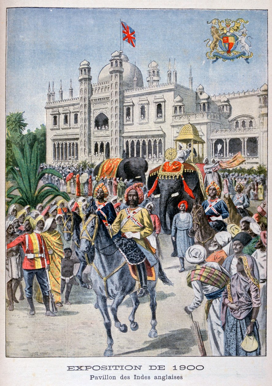 Az indiai pavilon az 1900-as egyetemes kiállításon, Párizs, 1900 alkotó: Unbekannt
