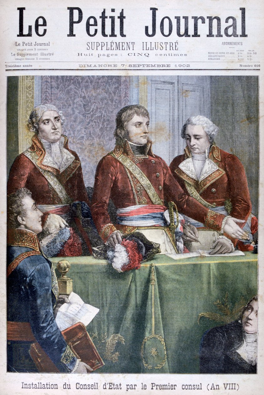 Az államtanács felállítása Napóleon első konzul által, 1799 1902 alkotó: Unbekannt