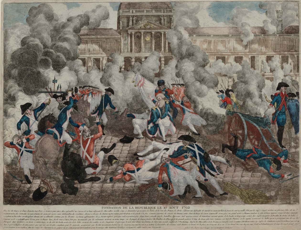 Az 1792. augusztus 10-i felkelés. alkotó: Unbekannt