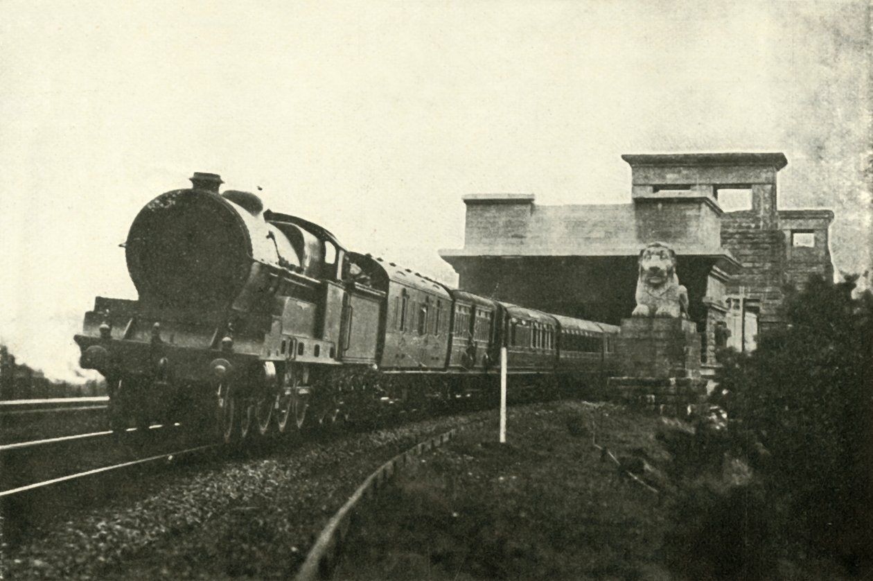 Az ír posta elhagyja a Menai hidat, 1930. alkotó: Unbekannt