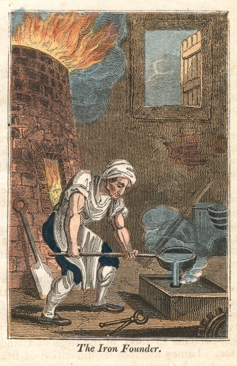 A vasalapító, Rotherham, Yorkshire, 1821 alkotó: Unbekannt