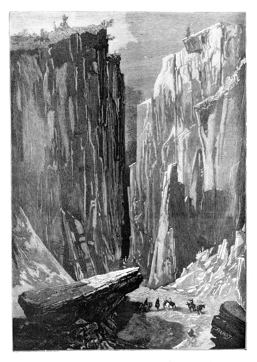 A Vaskapu szennyeződése a Karshi-Derbent útvonalon, Afganisztán, 1895 alkotó: Unbekannt