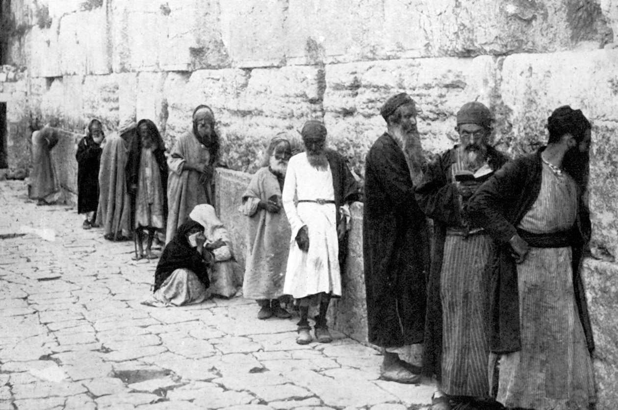 The Jews Wailing Place, Jeruzsálem, 1926 alkotó: Unbekannt