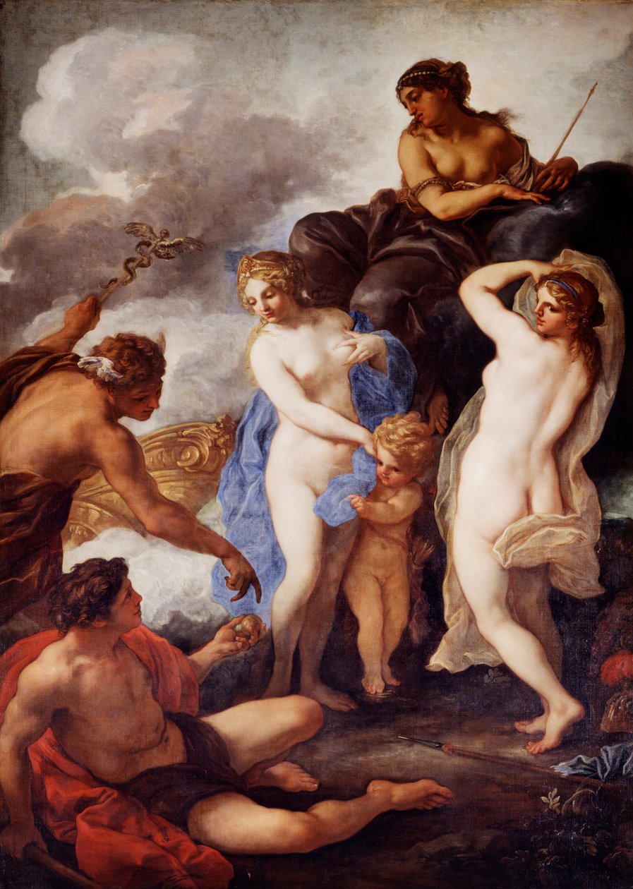 „Párizs ítélete”, Daniel Seiter festménye, a londoni Chiswick House alkotó: Unbekannt