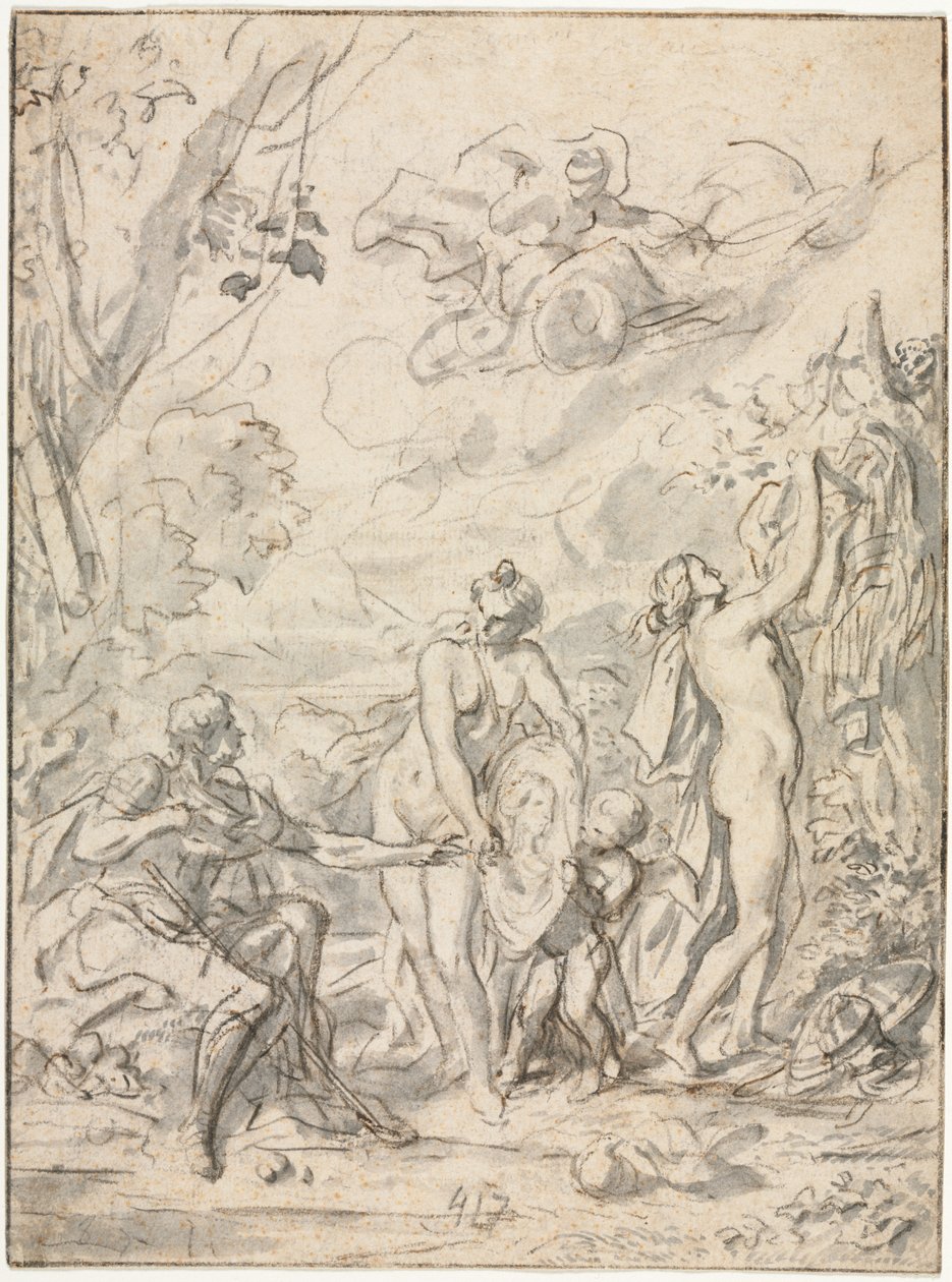 A párizsi ítélet, c. 1740-1750. alkotó: Unbekannt