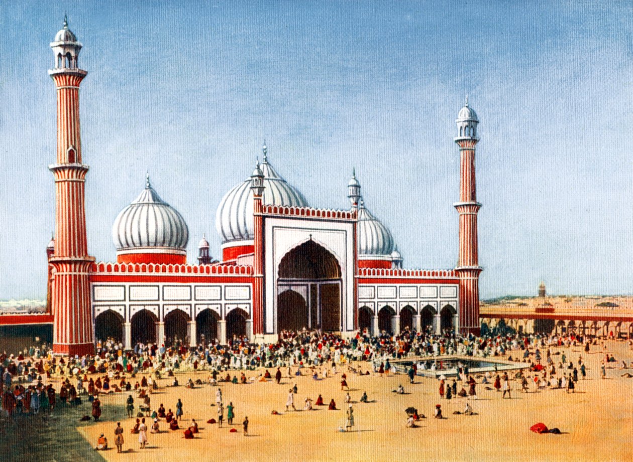 A Jumma Musjid, Delhi, India, XX. század eleje alkotó: Unbekannt