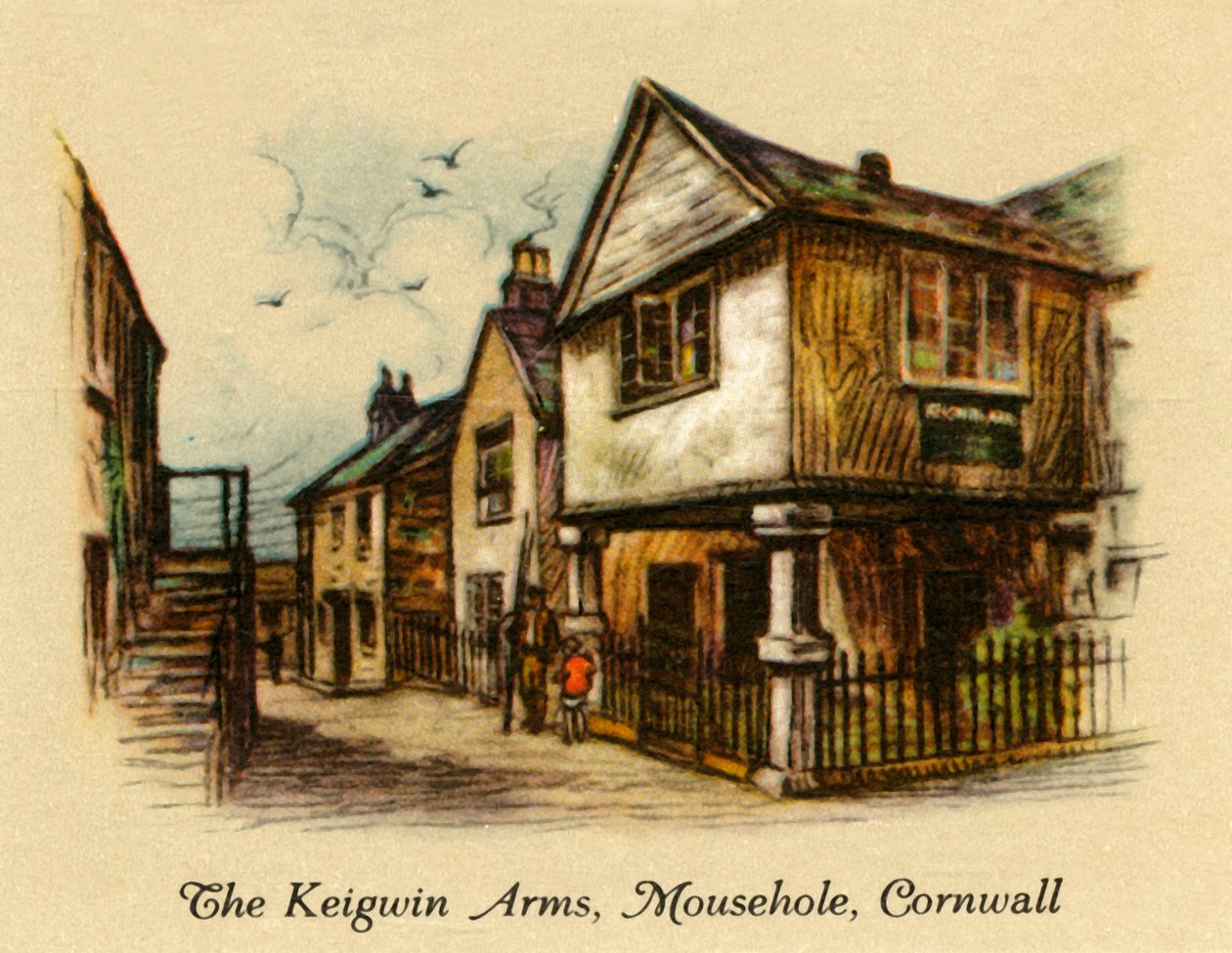 The Kigwin Arms, Mousehole, Cornwall, 1936. alkotó: Unbekannt