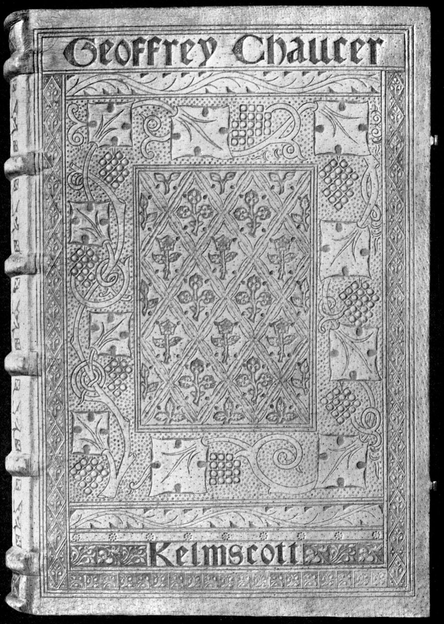 A Kelmscott Chaucer, William Morris különleges kötésével, 1896 1901 alkotó: Unbekannt