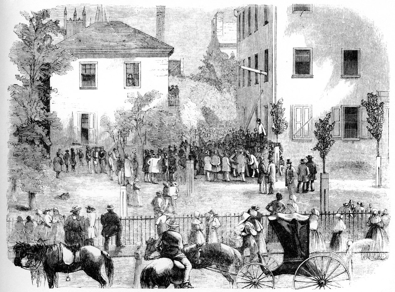 A Kentucky Lynching, 1860 alkotó: Unbekannt