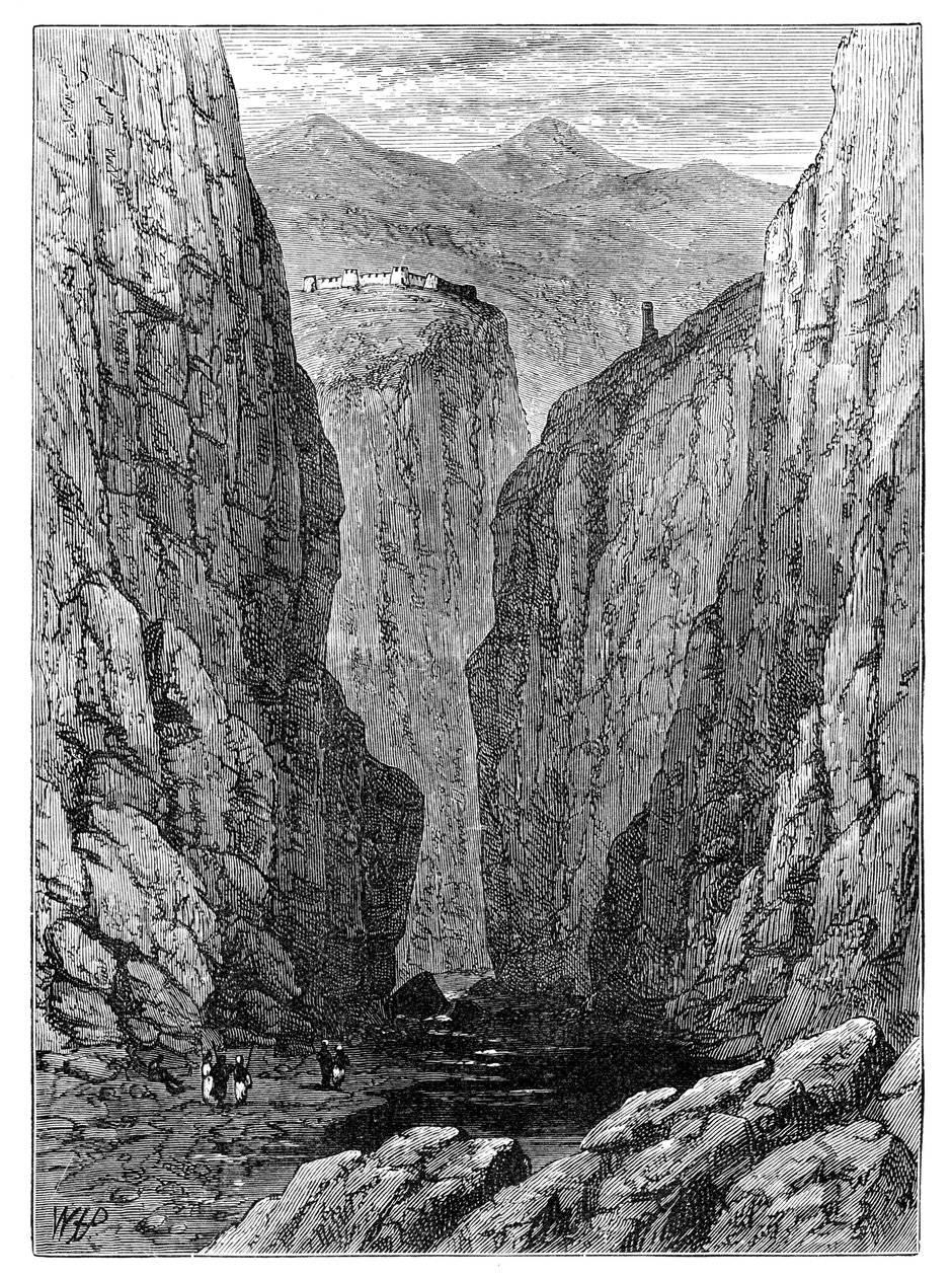 A Khyber-hágó, Afganisztán, 1900 alkotó: Unbekannt