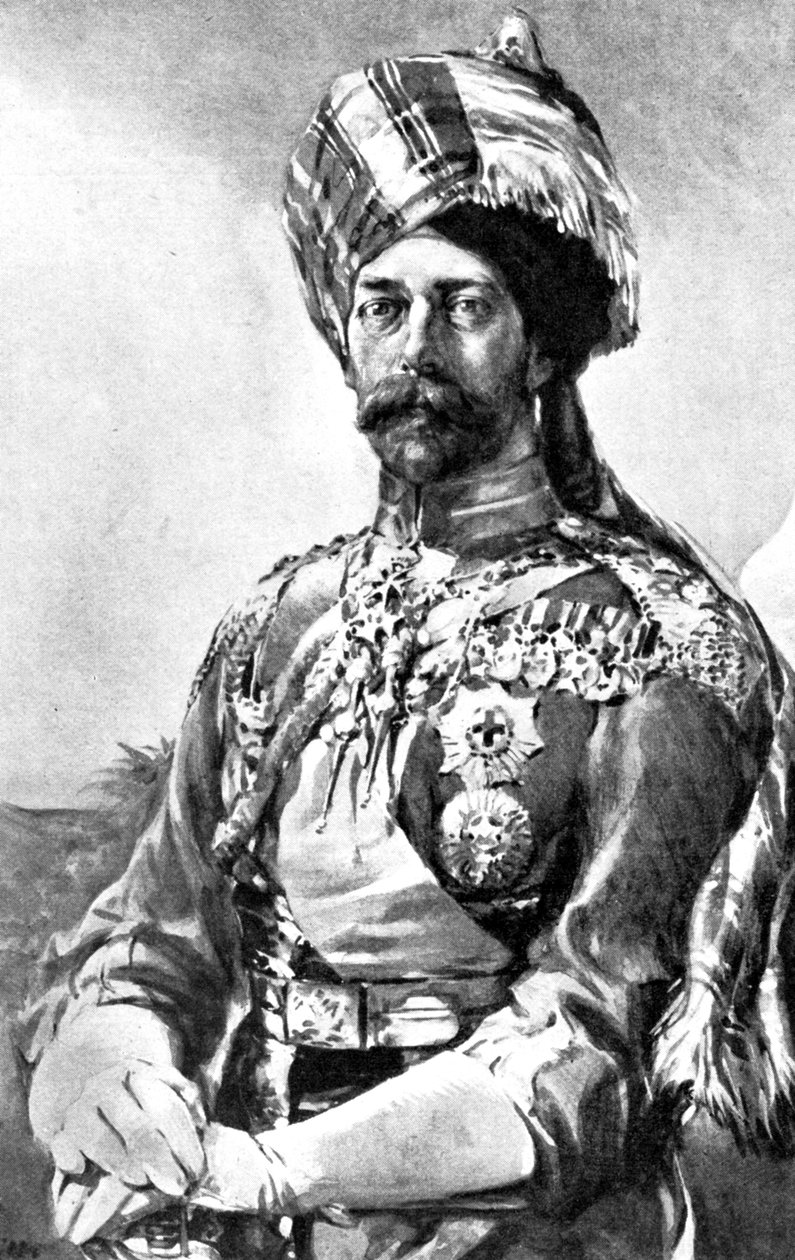The King Emperor, mint vezérezredes, Lancers, Indiai Hadsereg, 1914 alkotó: Unbekannt