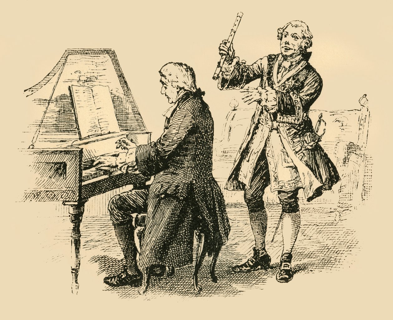 A király többször is felkiáltott: Csak egy Bach! Csak egy Bach! , 1907. alkotó: Unbekannt