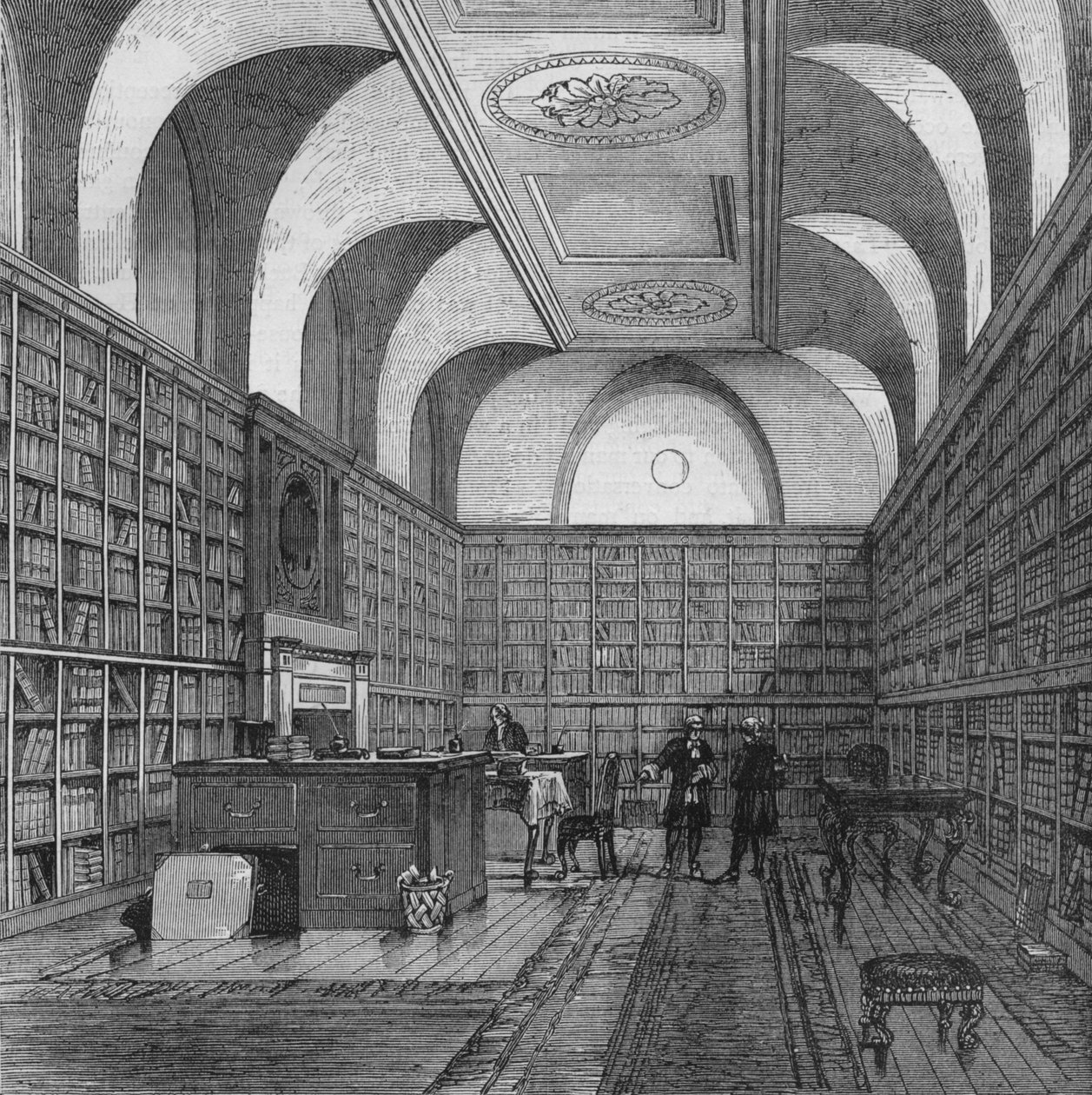The Kings Library, Buckingham House, Westminster, London, 1775-1878 alkotó: Unbekannt