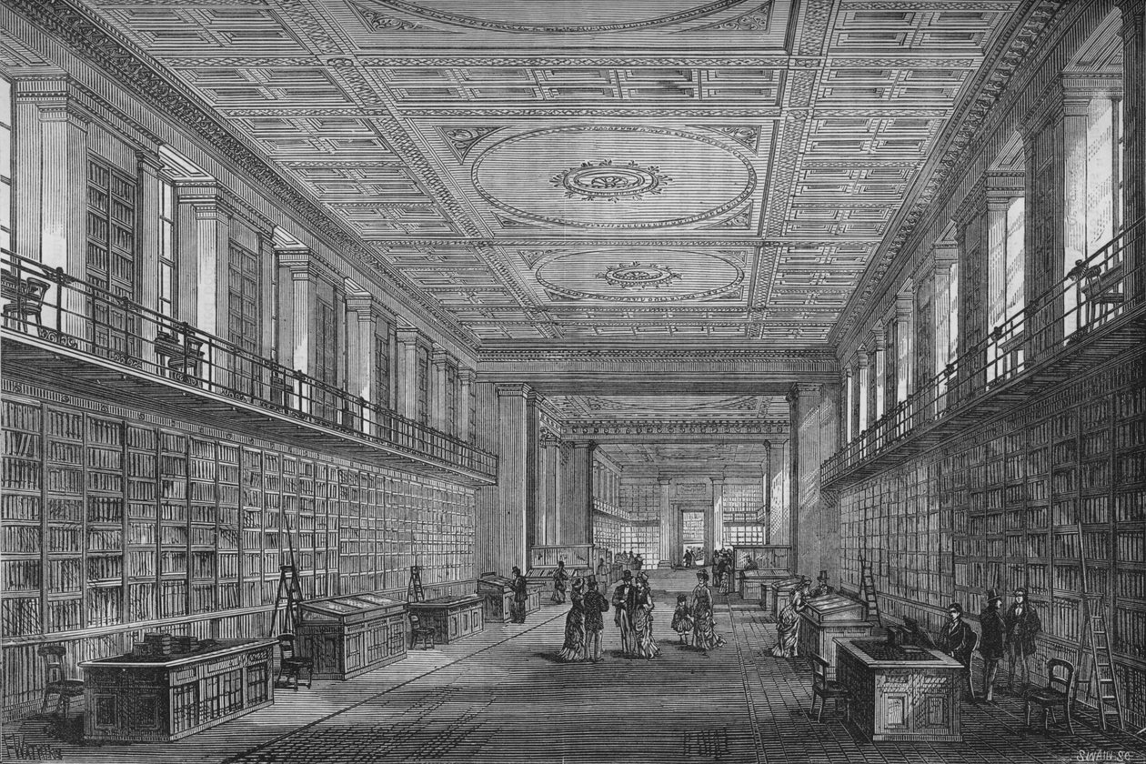 The Kings Library, London, 1878 alkotó: Unbekannt