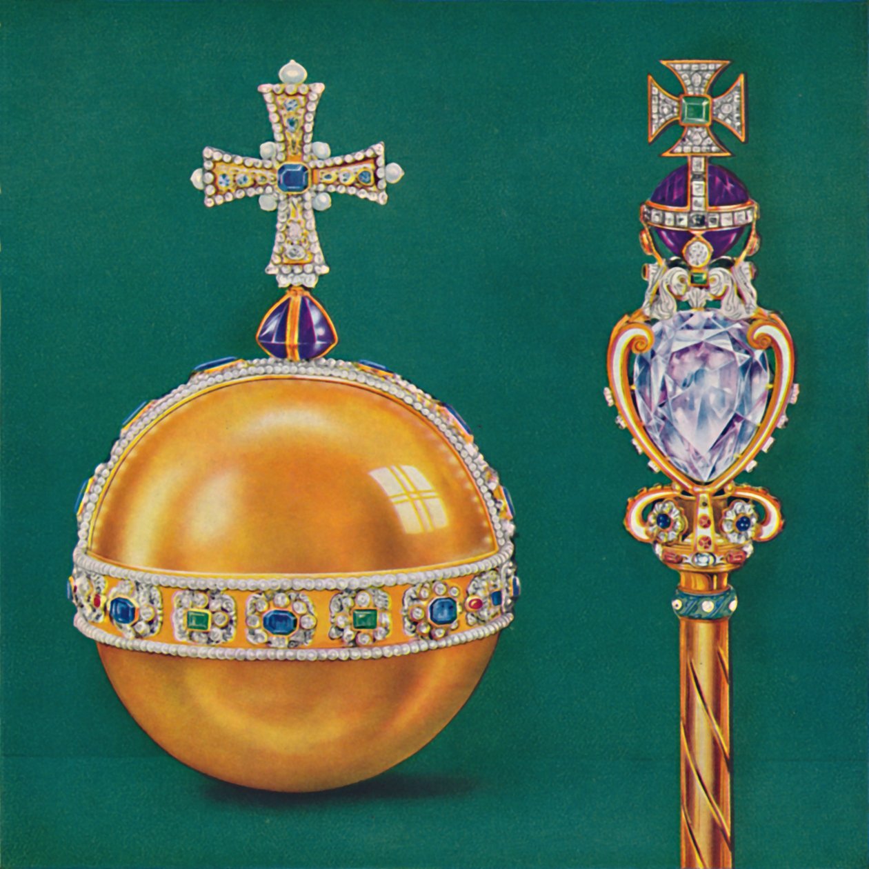 The Kings Orb and Sceptre, 1937. alkotó: Unbekannt